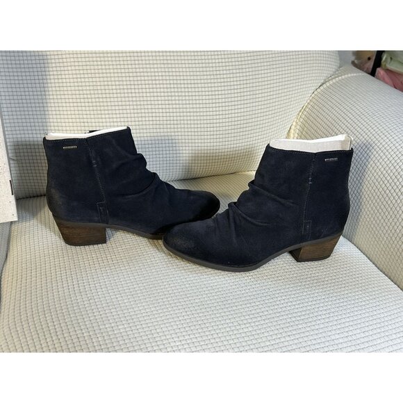 Josef Seibel Fur lined Daphne Velour Suede Zippered Boots, Size EU 42, US 10, NW - Picture 5 of 10